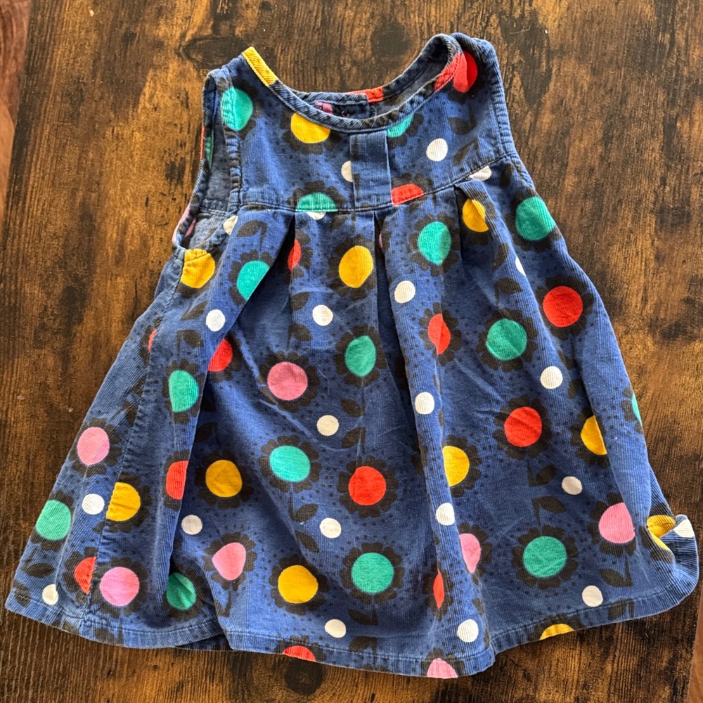 Colorful Polka Dot Sleeveless Dress